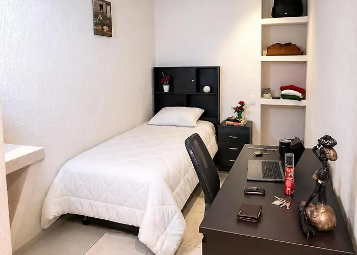 Appartement De Y Bano Privado A 8 Min Del Estadio Cdmx - Transporte Incluido Al Estadio - Terraza - Servicios Exclusivos *